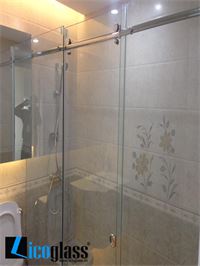 THI CÔNG VÁCH TẮM KÍNH CỬA TRƯỢT CHUNG CƯ HÀ ĐÔ