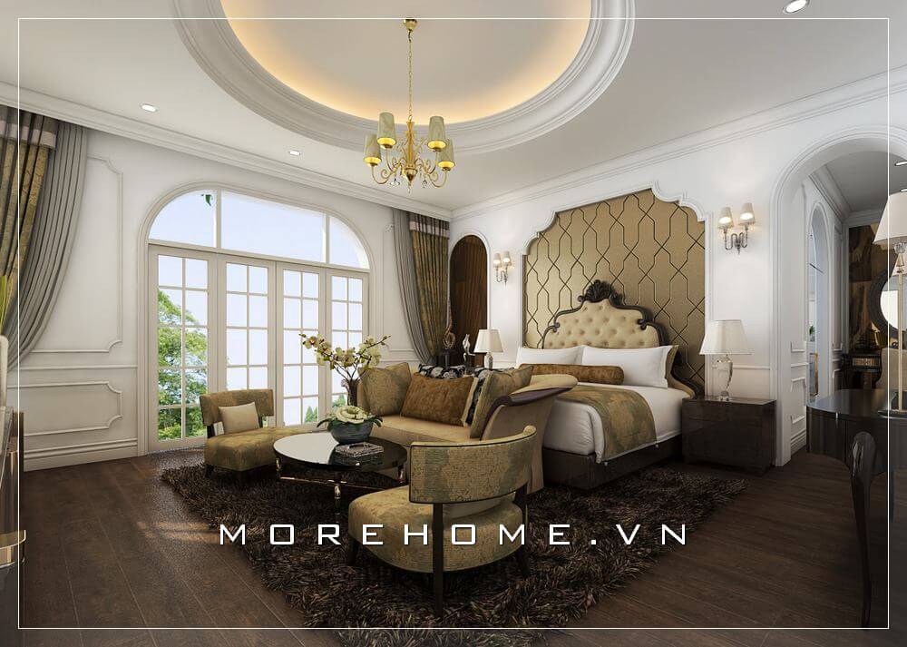 Giường ngủ biệt thự Giường ngủ biệt thự