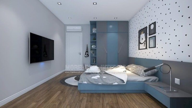 Tủ quần áo trẻ em với sắc màu đa dạng sẽ là lựa chọn độc đáo cho phòng bé